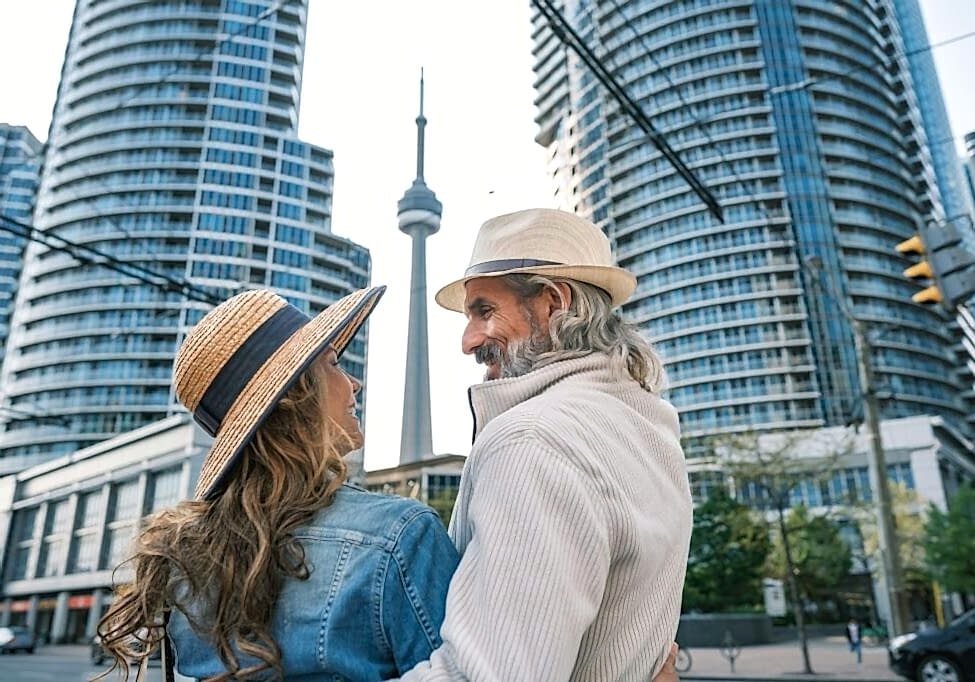Toronto couple enjoying the city